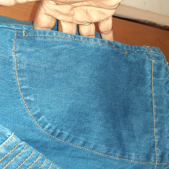 Free People Denim Top - Picture 4 of 7